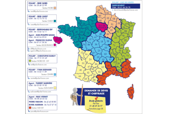 carte des repr�sentants
